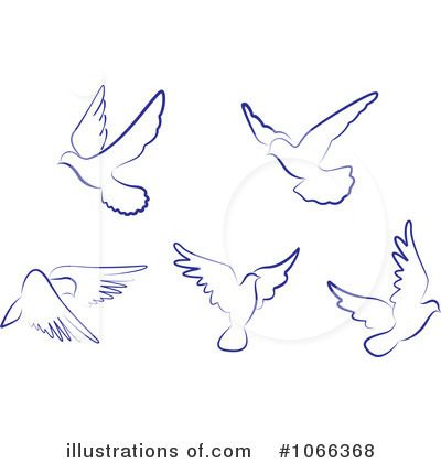 Royalty-Free (RF) Dove Clipart Illustration by Vector Tradition SM - Stock Sample #1066368