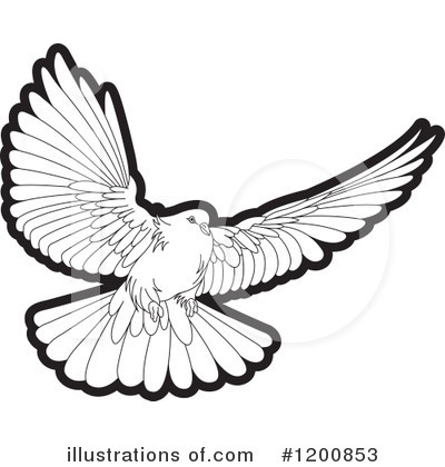 Royalty-Free (RF) Dove Clipart Illustration by Lal Perera - Stock Sample #1200853