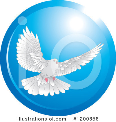 Royalty-Free (RF) Dove Clipart Illustration by Lal Perera - Stock Sample #1200858