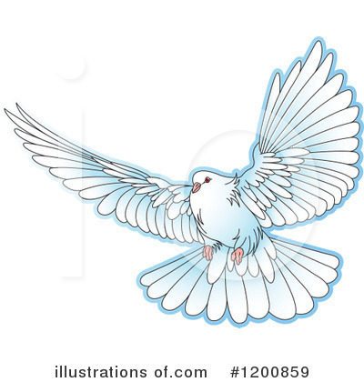 Dove Clipart #1200859 by Lal Perera