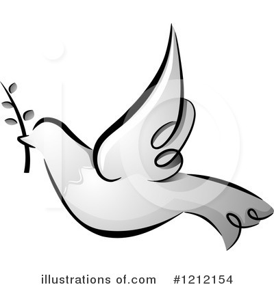 Royalty-Free (RF) Dove Clipart Illustration by BNP Design Studio - Stock Sample #1212154