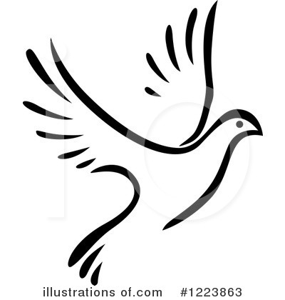 Royalty-Free (RF) Dove Clipart Illustration by Vector Tradition SM - Stock Sample #1223863