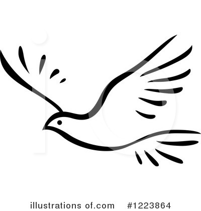 Royalty-Free (RF) Dove Clipart Illustration by Vector Tradition SM - Stock Sample #1223864