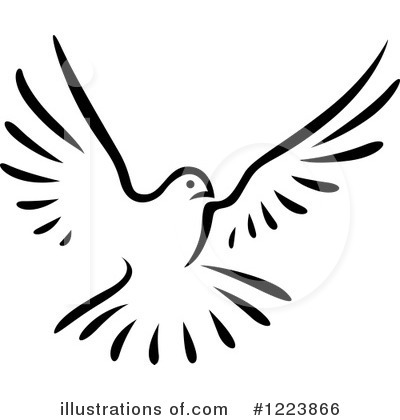 Royalty-Free (RF) Dove Clipart Illustration by Vector Tradition SM - Stock Sample #1223866