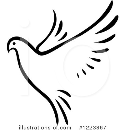 Royalty-Free (RF) Dove Clipart Illustration by Vector Tradition SM - Stock Sample #1223867