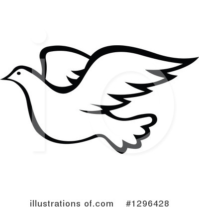 Royalty-Free (RF) Dove Clipart Illustration by Vector Tradition SM - Stock Sample #1296428