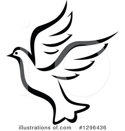 Royalty-Free (RF) Dove Clipart Illustration by Vector Tradition SM - Stock Sample #1296436