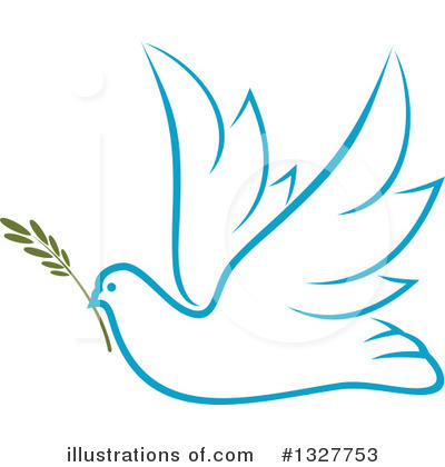 Royalty-Free (RF) Dove Clipart Illustration by Vector Tradition SM - Stock Sample #1327753