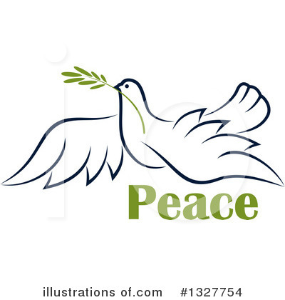 Royalty-Free (RF) Dove Clipart Illustration by Vector Tradition SM - Stock Sample #1327754
