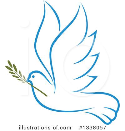 Royalty-Free (RF) Dove Clipart Illustration by Vector Tradition SM - Stock Sample #1338057