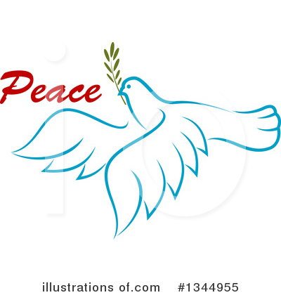 Royalty-Free (RF) Dove Clipart Illustration by Vector Tradition SM - Stock Sample #1344955