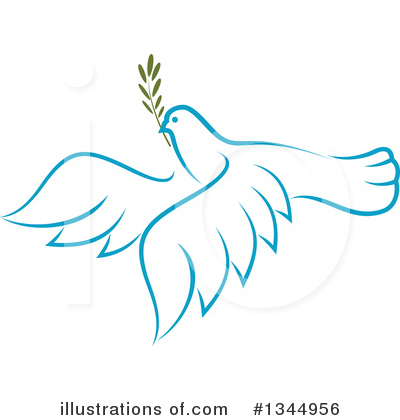 Royalty-Free (RF) Dove Clipart Illustration by Vector Tradition SM - Stock Sample #1344956