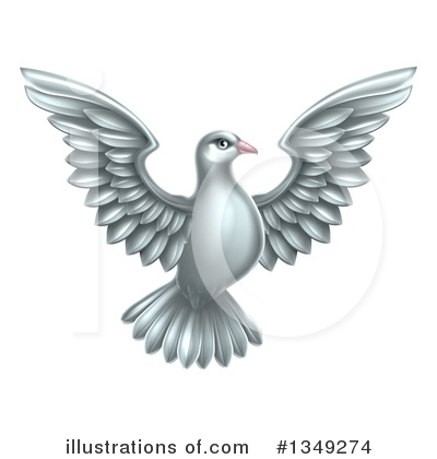 Royalty-Free (RF) Dove Clipart Illustration by AtStockIllustration - Stock Sample #1349274