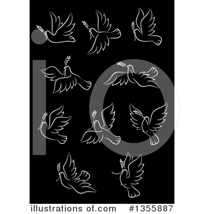 Royalty-Free (RF) Dove Clipart Illustration by Vector Tradition SM - Stock Sample #1355887