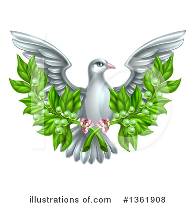 Royalty-Free (RF) Dove Clipart Illustration by AtStockIllustration - Stock Sample #1361908