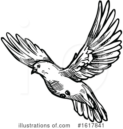 Royalty-Free (RF) Dove Clipart Illustration by Vector Tradition SM - Stock Sample #1617841