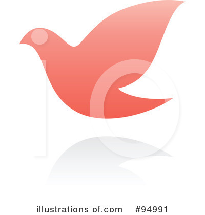 Royalty-Free (RF) Dove Logo Clipart Illustration by elena - Stock Sample #94991