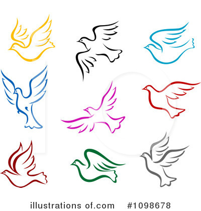 Royalty-Free (RF) Doves Clipart Illustration by Vector Tradition SM - Stock Sample #1098678
