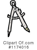 Drafting Compass Clipart #1174016 by lineartestpilot