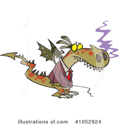 Royalty-Free (RF) Dragon Clipart Illustration by toonaday - Stock Sample #1052924