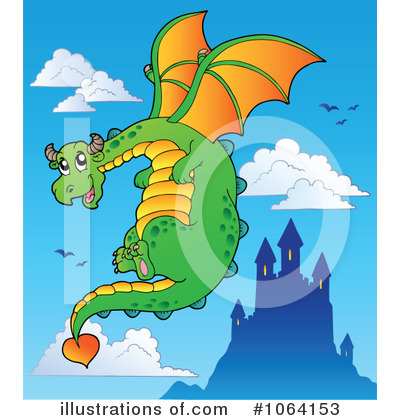 Royalty-Free (RF) Dragon Clipart Illustration by visekart - Stock Sample #1064153