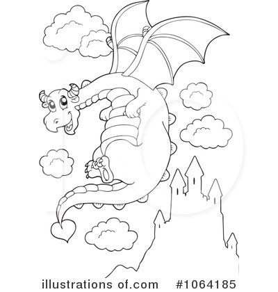 Royalty-Free (RF) Dragon Clipart Illustration by visekart - Stock Sample #1064185