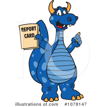 Blue Dragon Clipart #1078147 by Mascot Junction