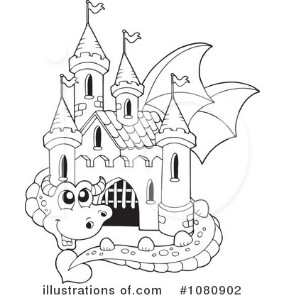 Royalty-Free (RF) Dragon Clipart Illustration by visekart - Stock Sample #1080902