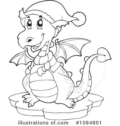 Royalty-Free (RF) Dragon Clipart Illustration by visekart - Stock Sample #1084801