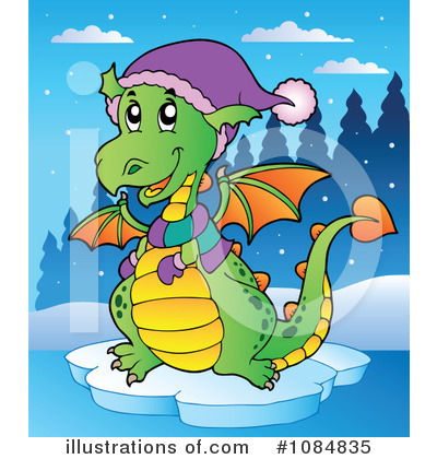 Royalty-Free (RF) Dragon Clipart Illustration by visekart - Stock Sample #1084835