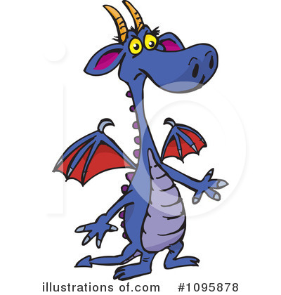 Purple Dragon Clipart #1095878 by Dennis Holmes Designs