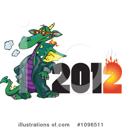 Royalty-Free (RF) Dragon Clipart Illustration by Dennis Holmes Designs - Stock Sample #1096511