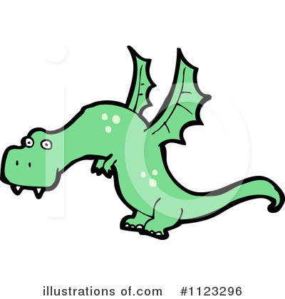 Royalty-Free (RF) Dragon Clipart Illustration by lineartestpilot - Stock Sample #1123296