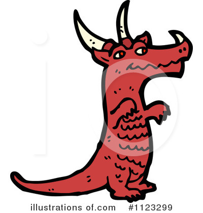 Royalty-Free (RF) Dragon Clipart Illustration by lineartestpilot - Stock Sample #1123299