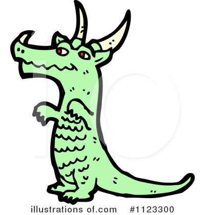 Royalty-Free (RF) Dragon Clipart Illustration by lineartestpilot - Stock Sample #1123300