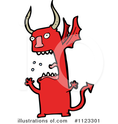 Royalty-Free (RF) Dragon Clipart Illustration by lineartestpilot - Stock Sample #1123301