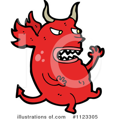 Royalty-Free (RF) Dragon Clipart Illustration by lineartestpilot - Stock Sample #1123305