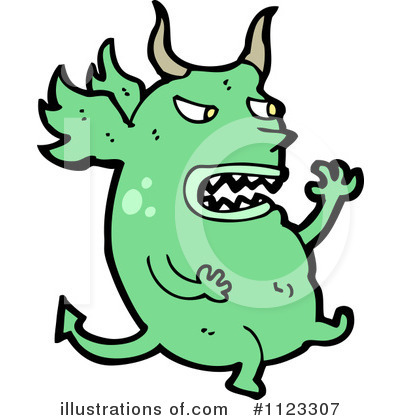 Royalty-Free (RF) Dragon Clipart Illustration by lineartestpilot - Stock Sample #1123307
