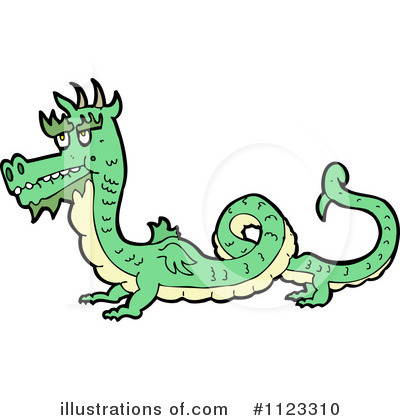 Royalty-Free (RF) Dragon Clipart Illustration by lineartestpilot - Stock Sample #1123310