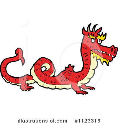 Royalty-Free (RF) Dragon Clipart Illustration by lineartestpilot - Stock Sample #1123316