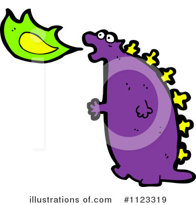 Royalty-Free (RF) Dragon Clipart Illustration by lineartestpilot - Stock Sample #1123319