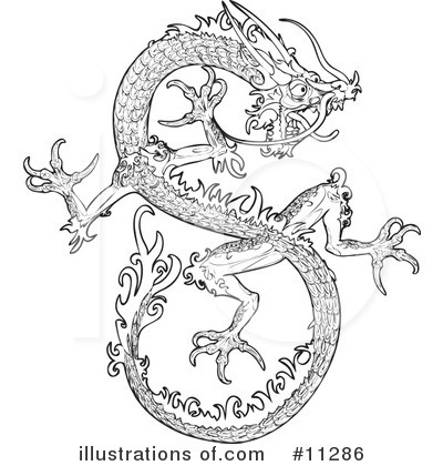 Royalty-Free (RF) Dragon Clipart Illustration by AtStockIllustration - Stock Sample #11286