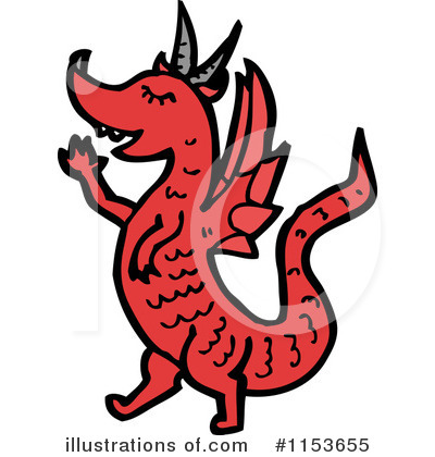 Royalty-Free (RF) Dragon Clipart Illustration by lineartestpilot - Stock Sample #1153655
