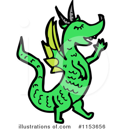 Royalty-Free (RF) Dragon Clipart Illustration by lineartestpilot - Stock Sample #1153656