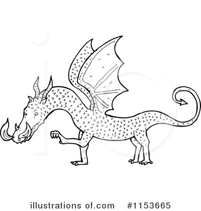 Royalty-Free (RF) Dragon Clipart Illustration by lineartestpilot - Stock Sample #1153665