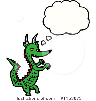 Royalty-Free (RF) Dragon Clipart Illustration by lineartestpilot - Stock Sample #1153673
