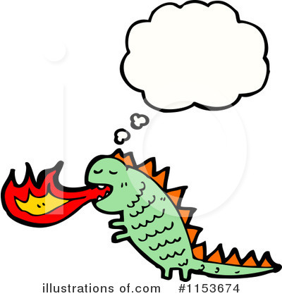Royalty-Free (RF) Dragon Clipart Illustration by lineartestpilot - Stock Sample #1153674