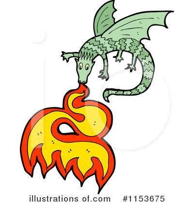Royalty-Free (RF) Dragon Clipart Illustration by lineartestpilot - Stock Sample #1153675