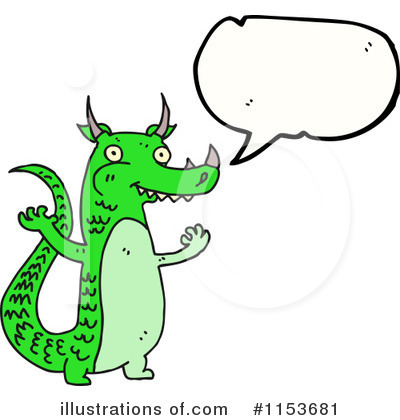Royalty-Free (RF) Dragon Clipart Illustration by lineartestpilot - Stock Sample #1153681