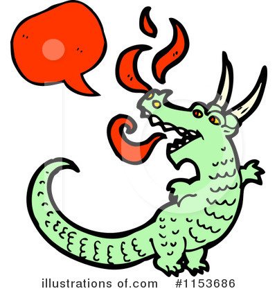 Royalty-Free (RF) Dragon Clipart Illustration by lineartestpilot - Stock Sample #1153686